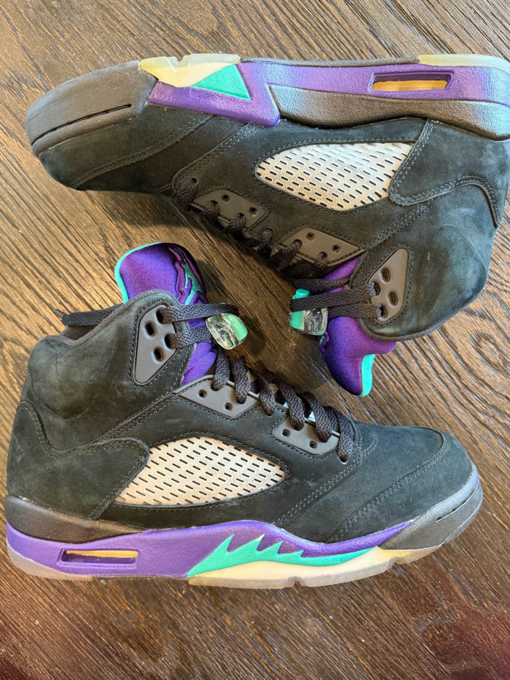 Nike Air Jordan 5 Black Grape Cement Reimagined UNC DMP Travis Crafts Sz 9